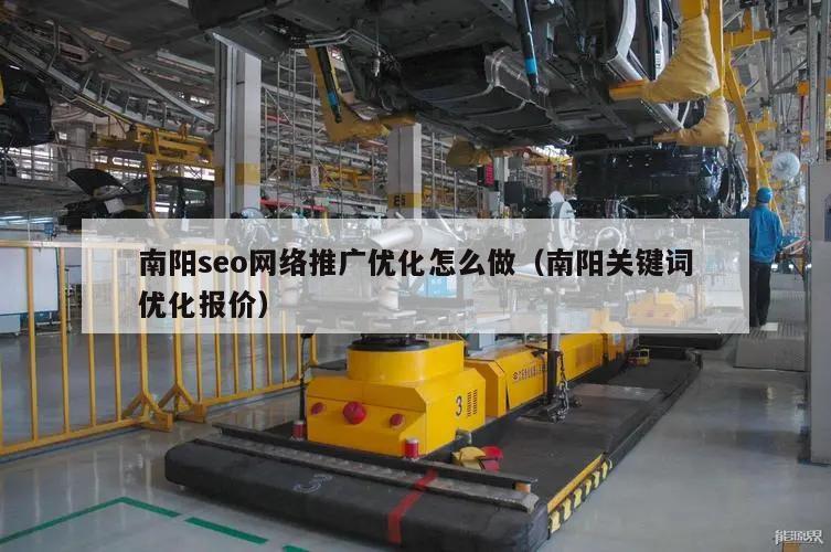 南阳seo网络推广优化怎么做（南阳关键词优化报价）