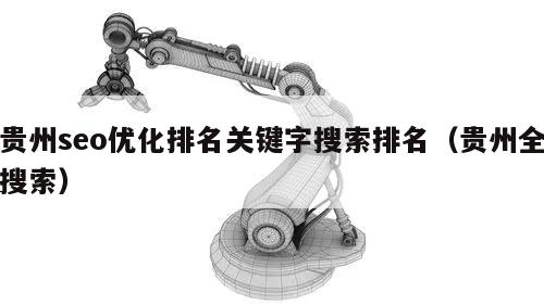 贵州seo优化排名关键字搜索排名（贵州全搜索）