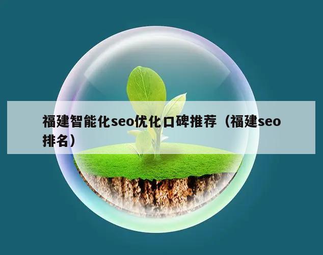 福建智能化seo优化口碑推荐（福建seo排名）