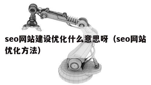 seo网站建设优化什么意思呀（seo网站优化方法）